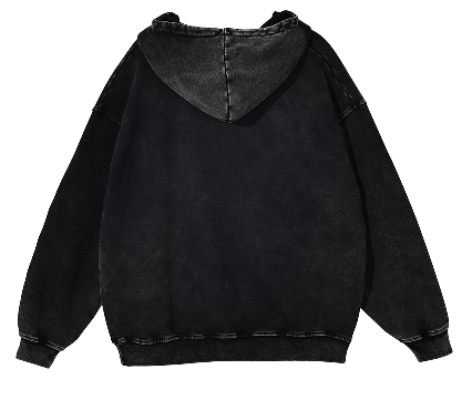 Acid Wash Black Beauty Oversize Hoodie - 420 GSM