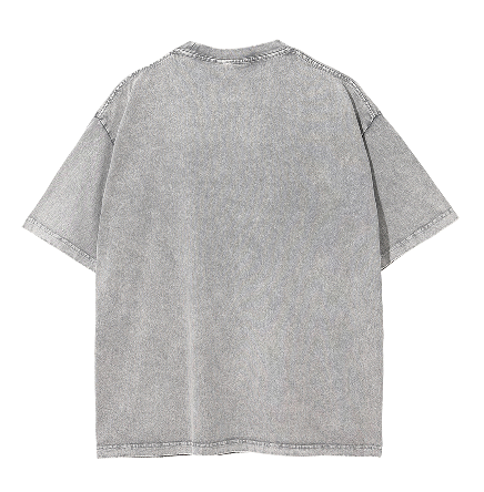 Acid Wash Light Grey Oversize T-Shirt - 250 GSM