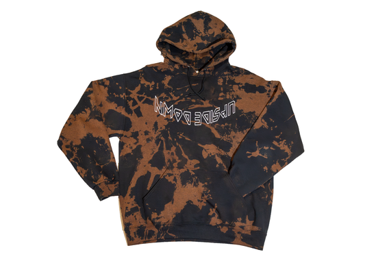 "Upside Down" Bleach Dye Hoodie